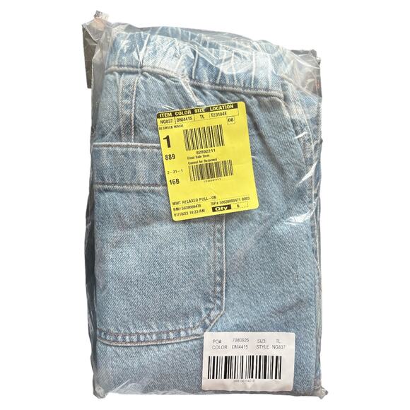 Madewell Pull-On Relaxed Jeans in Beswick Wash, Tall L - Picture 3 of 4